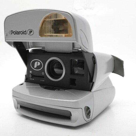 Vintage Polaroid P600 Instant Film Camera | Retro Party  Silver Old School - Picture 4 of 11
